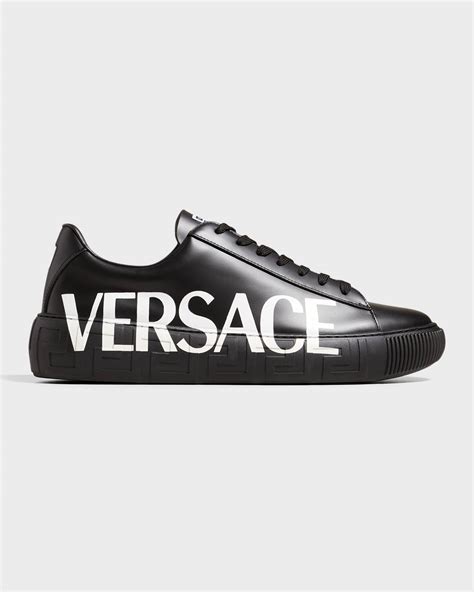 versace sports shoes calf leather|Versace men's shoes silver label.